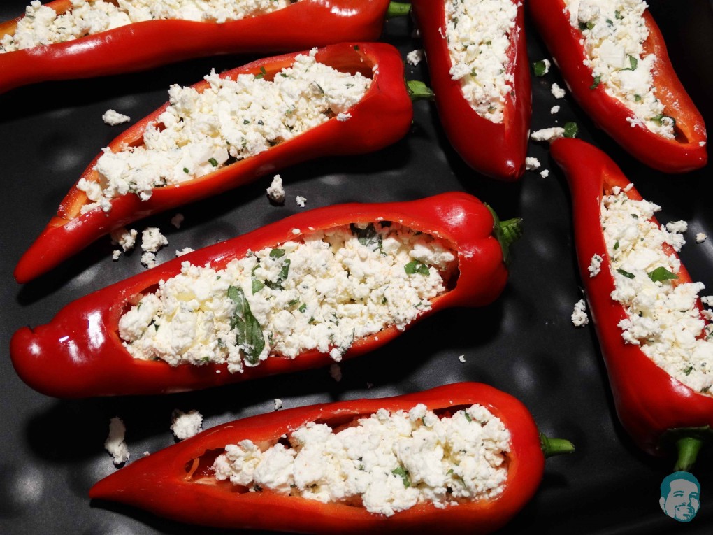 basil cheese pepper stuffed