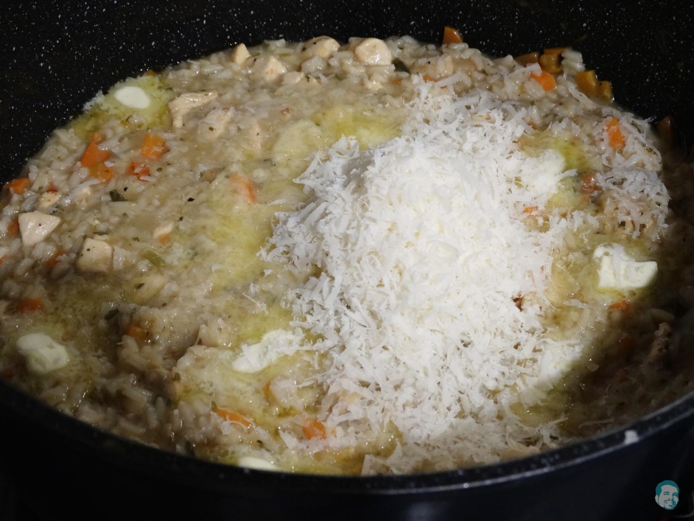 Risotto mit Weißwein und Huhn - Haunis Food Blog