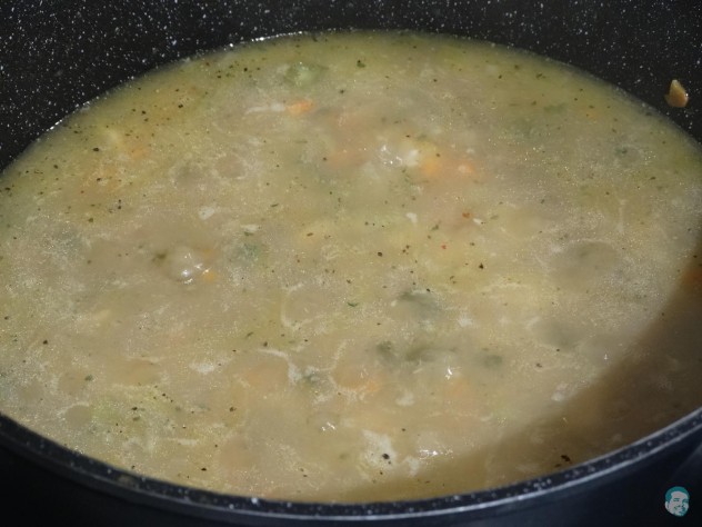 Risotto mit Suppe