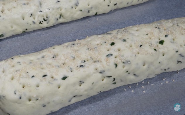 Bärlauch Sandwich vorbereiten