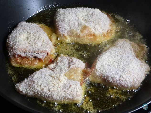 Parmesanhuhn rausbacken