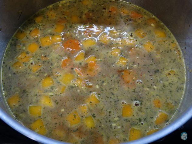 Kuerbis Kokossuppe Rindsuppe