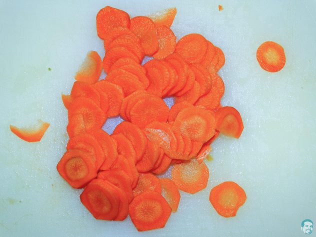 Karotten-geschnitten