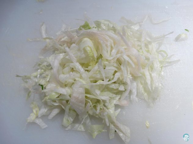 Eisbergsalat-geschnitten