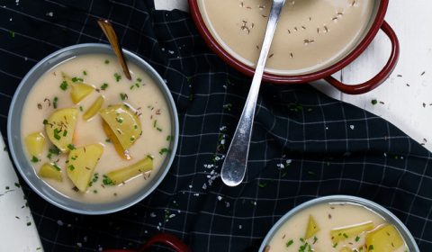Rahmsuppe mit Kartoffeln