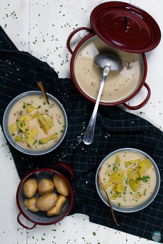 Rahmsuppe mit Kartoffeln